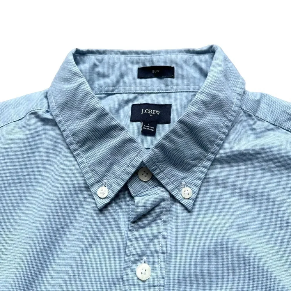 🔃J. Crew Men’s Blue Long Sleeve Button Down Dress Shirt